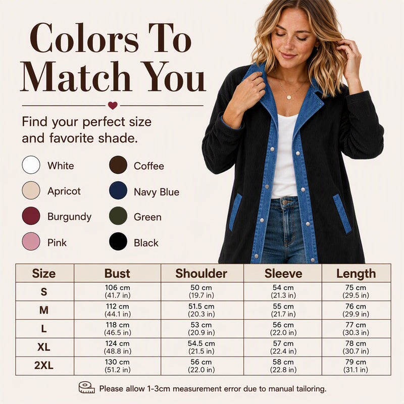 Women's Casual Denim Patchwork Jacket