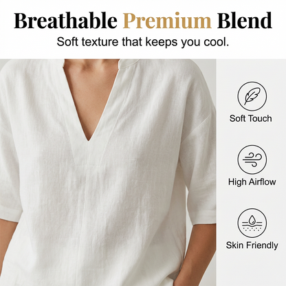 Women's Casual V-Neck Two-Piece Short Set