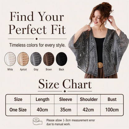Women's Loose Hollow Lace Cardigan