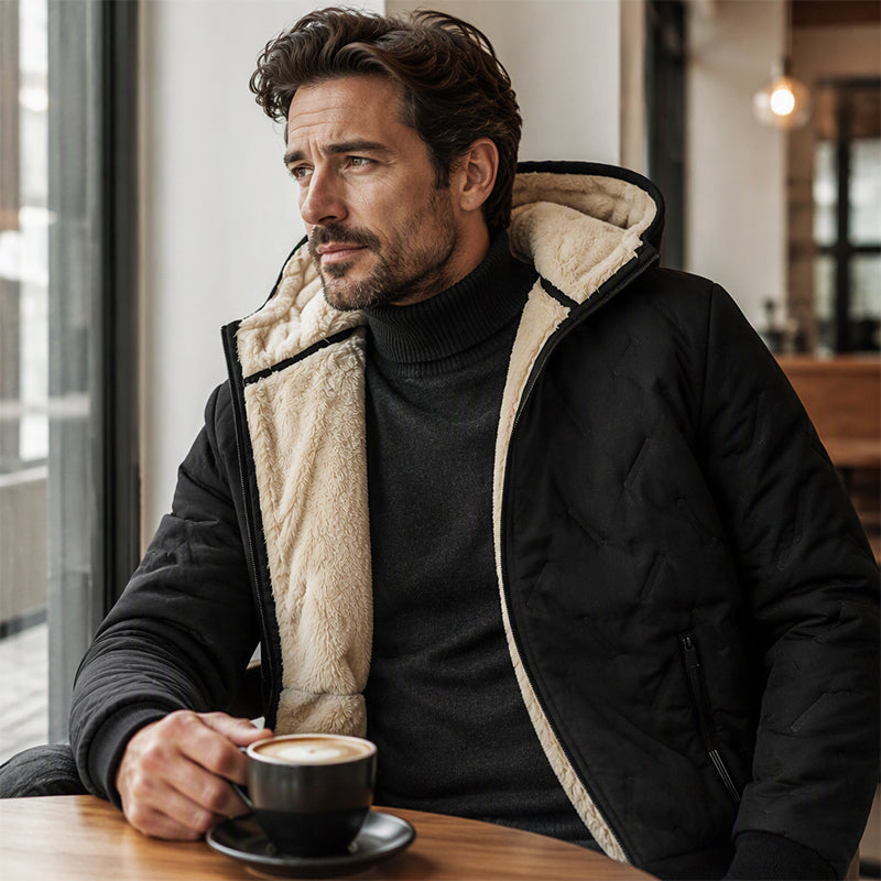 Men's Winter Thickened Hooded Jacket
