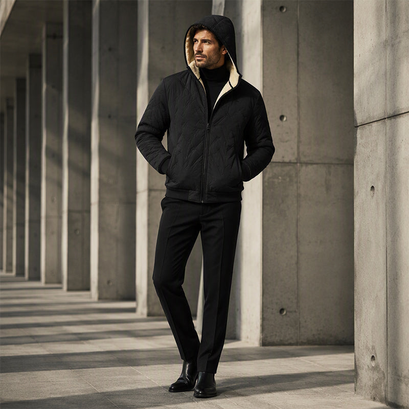 Men's Winter Thickened Hooded Jacket