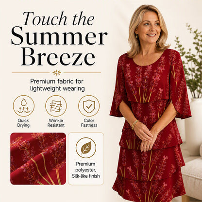 Women's Floral Print Ruffle Tiered Dress