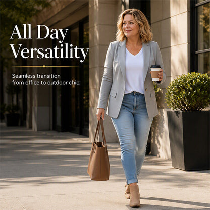 Women's Casual Lightweight Blazer Jacket