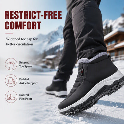 💥Winter Fashion: Warm, Fleece-Lined, Non-Slip Snow Boots