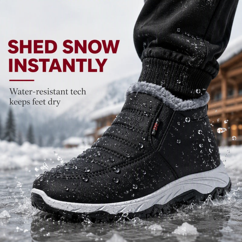 💥Winter Fashion: Warm, Fleece-Lined, Non-Slip Snow Boots