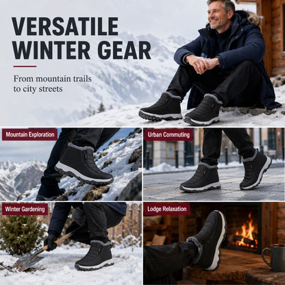 💥Winter Fashion: Warm, Fleece-Lined, Non-Slip Snow Boots