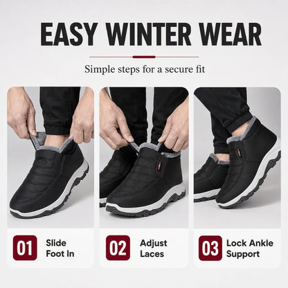 💥Winter Fashion: Warm, Fleece-Lined, Non-Slip Snow Boots
