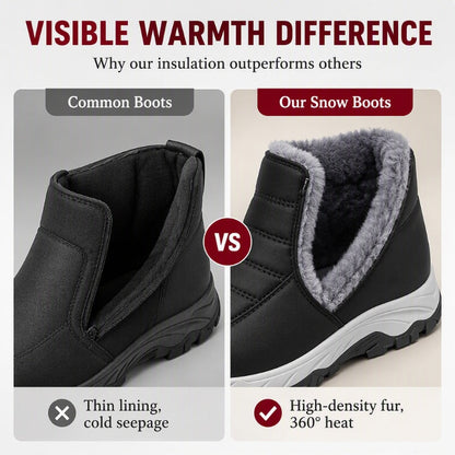💥Winter Fashion: Warm, Fleece-Lined, Non-Slip Snow Boots