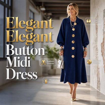Women's Elegant Long-Sleeve Knit Dress