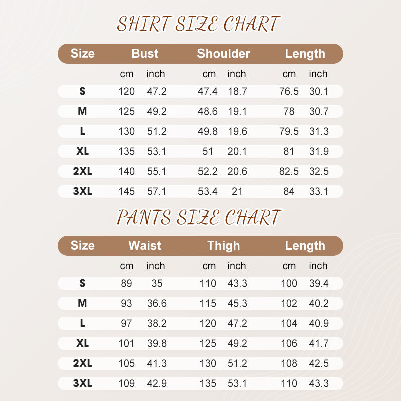 Men's Striped Shirt & Pants 2-Piece Set