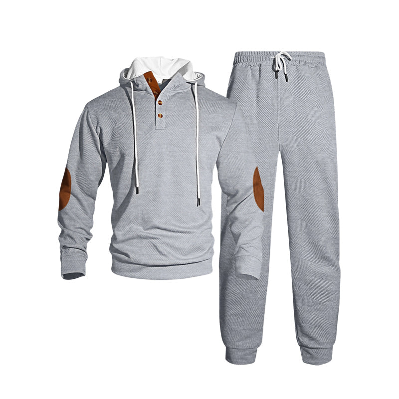 Men's Casual Hooded Tracksuit Set