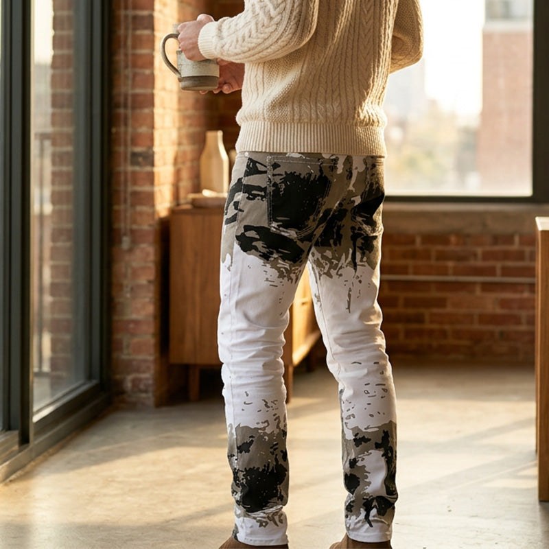 Men's Trendy Camo Slim Jeans