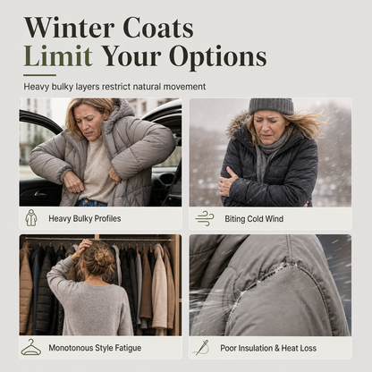 Women's Reversible Hooded Padded Slim-Fit Coat