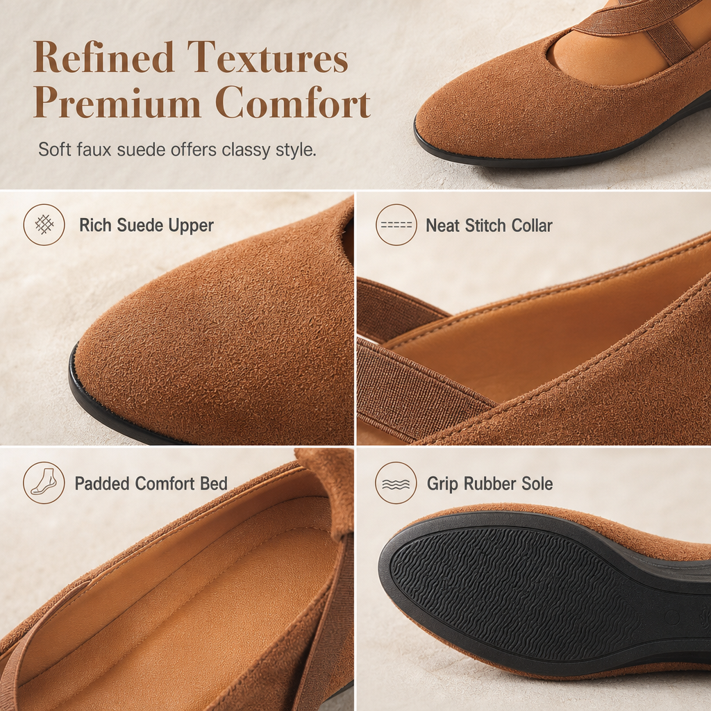 Women's Pointed-Toe Wedge Slip-On Shoes