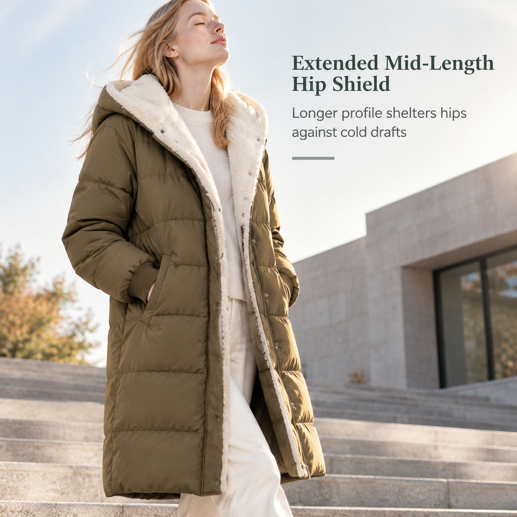 Solid Color Double Sided Hooded Long Sleeve Slim Fit Cardigan Coat