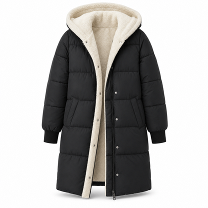 Solid Color Double Sided Hooded Long Sleeve Slim Fit Cardigan Coat