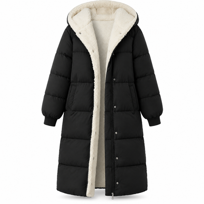Solid Color Double Sided Hooded Long Sleeve Slim Fit Cardigan Coat