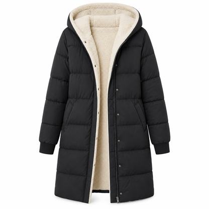 Solid Color Double Sided Hooded Long Sleeve Slim Fit Cardigan Coat
