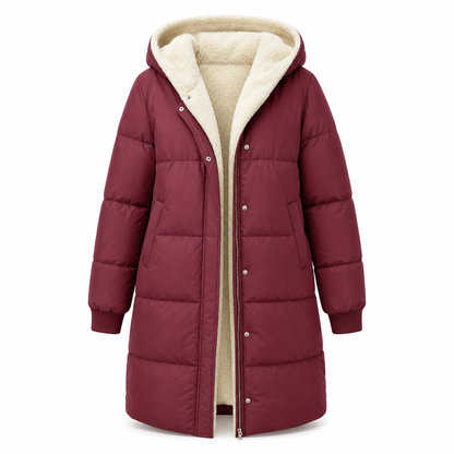 Solid Color Double Sided Hooded Long Sleeve Slim Fit Cardigan Coat