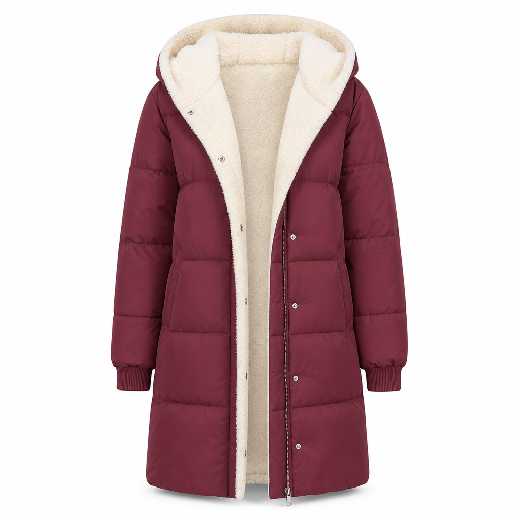 Solid Color Double Sided Hooded Long Sleeve Slim Fit Cardigan Coat