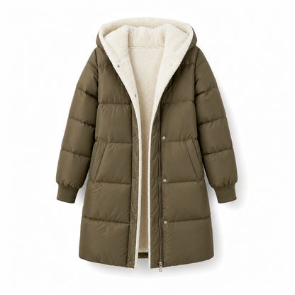 Solid Color Double Sided Hooded Long Sleeve Slim Fit Cardigan Coat
