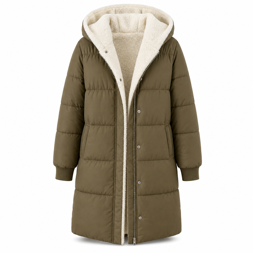 Solid Color Double Sided Hooded Long Sleeve Slim Fit Cardigan Coat