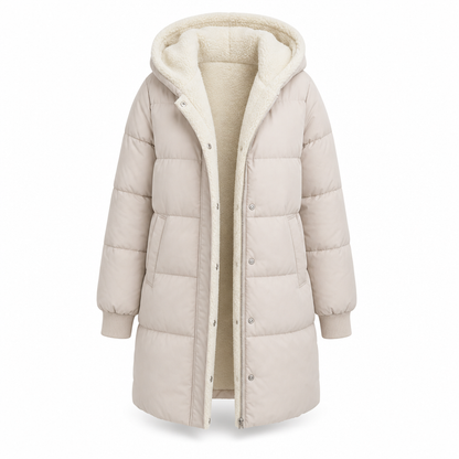 Solid Color Double Sided Hooded Long Sleeve Slim Fit Cardigan Coat