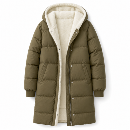 Solid Color Double Sided Hooded Long Sleeve Slim Fit Cardigan Coat