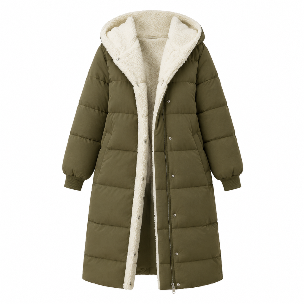 Solid Color Double Sided Hooded Long Sleeve Slim Fit Cardigan Coat
