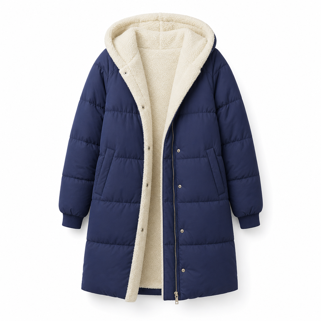 Solid Color Double Sided Hooded Long Sleeve Slim Fit Cardigan Coat