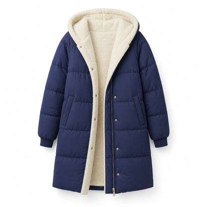 Solid Color Double Sided Hooded Long Sleeve Slim Fit Cardigan Coat