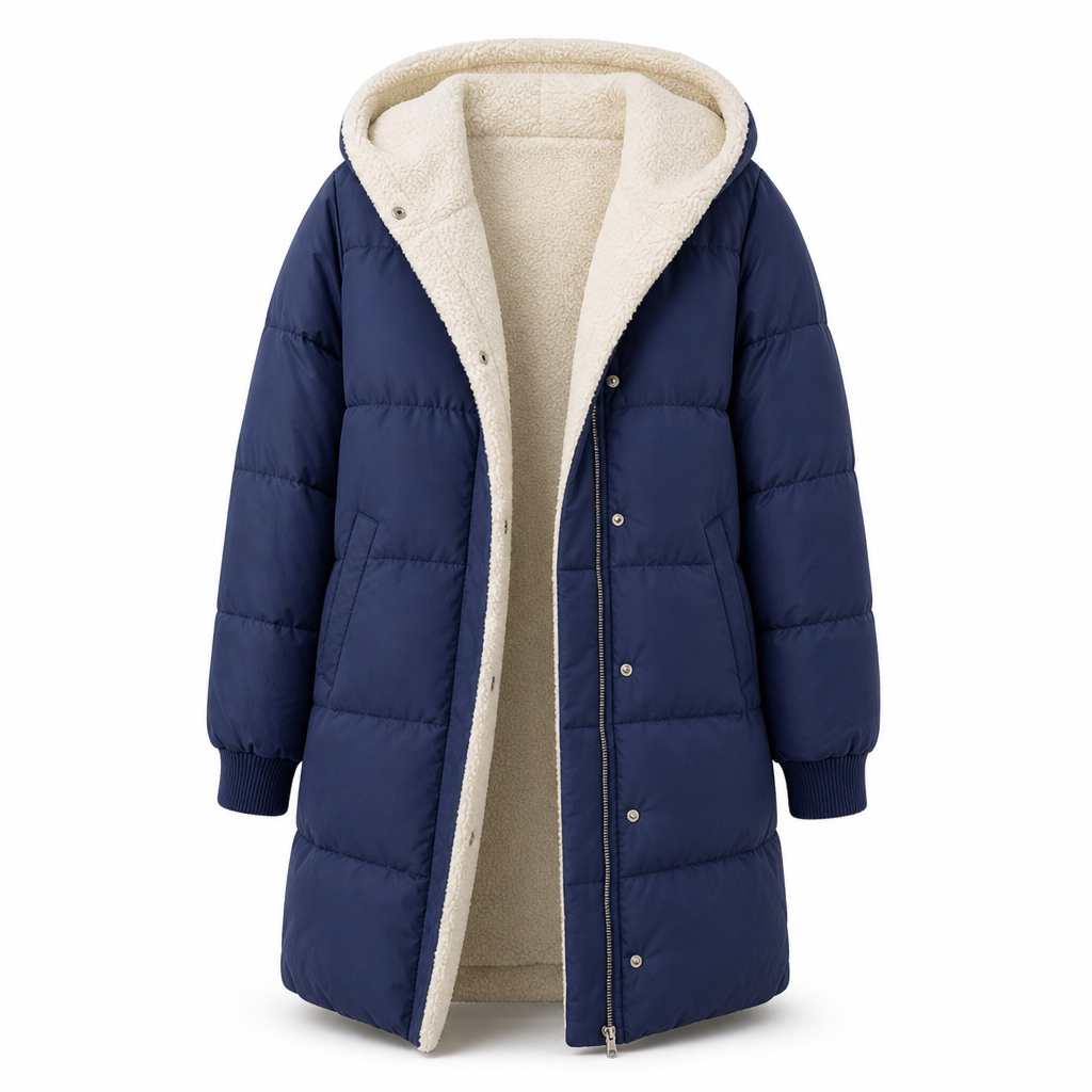 Solid Color Double Sided Hooded Long Sleeve Slim Fit Cardigan Coat