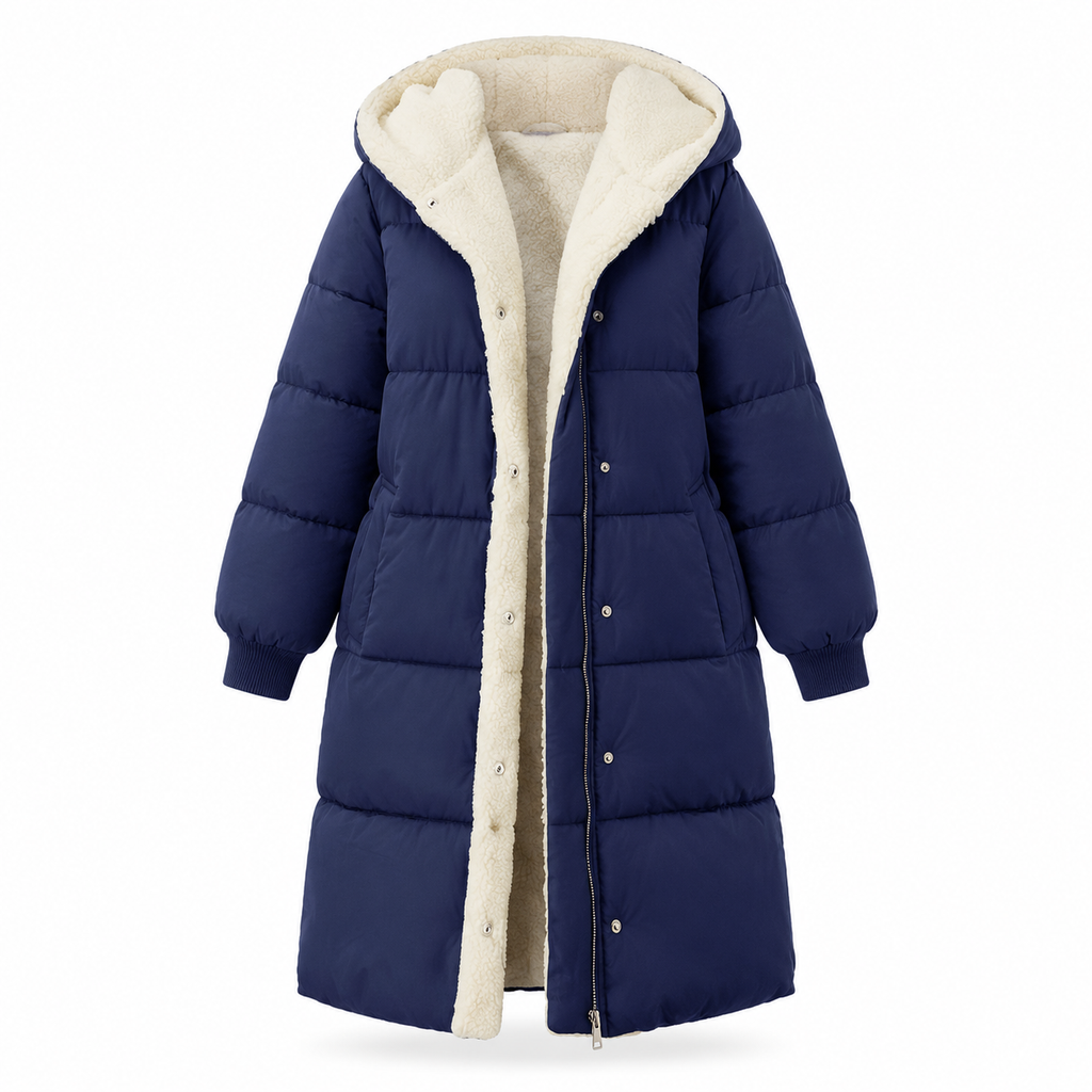 Solid Color Double Sided Hooded Long Sleeve Slim Fit Cardigan Coat