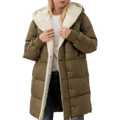 Solid Color Double Sided Hooded Long Sleeve Slim Fit Cardigan Coat